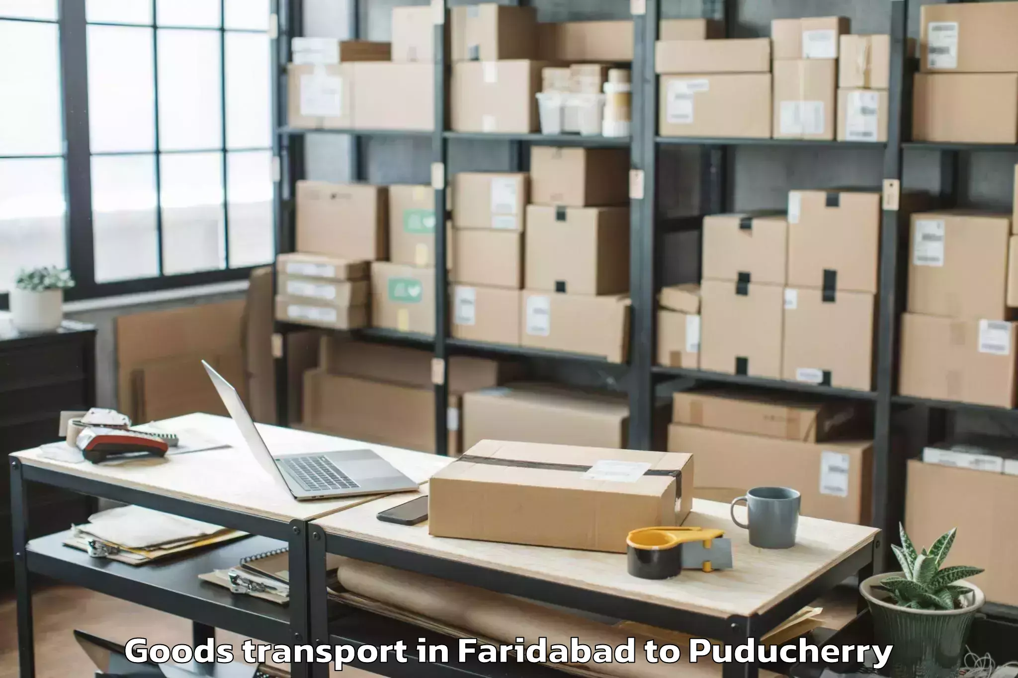 Professional Faridabad to Pondicherry Airport Pny Goods Transport